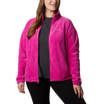 Columbia Ženske Jakne - Benton Springs Full Zip Plus Size Fuksije | BQHL-91425